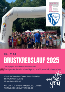 Flyer Brustkrebslauf